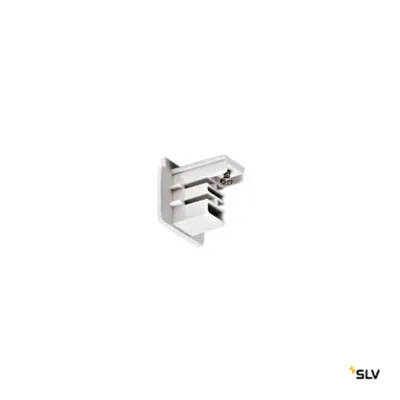 End cap for S-TRACK 3-circuit track, traffic white