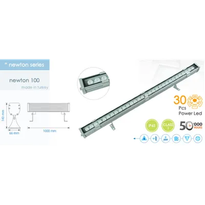 Proiector cu Led 30 X 1 W, 2700 K, Alb Cald, Newton 100