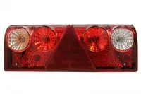 Stop spate stanga EUROPOINT II (24V, cu intermitent, cu far de ceata, marsarier, cu stop, lumina de parcare, reflector triunghiular, conector: 4x 2PIN ASS2 7PIN) potrivit SCHMITZ