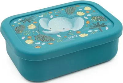 Cutie din silicon pentru alimente Sassi Chewy The Elephant - 700 ml