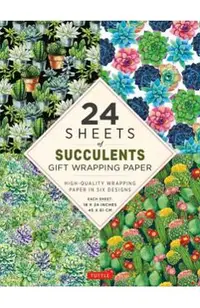 Succulents Gift Wrapping Paper - 24 Sheets: High-Quality 18 X 24 (45 X 61 CM) Wrapping Paper