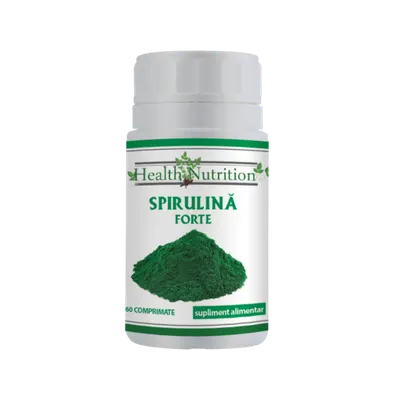 Spirulina forte 500mg, 60 tablete, Health Nutrition