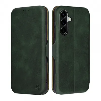 Husa pentru Samsung Galaxy A56 A566, Techsuit, Safe Wallet Plus, Verde
