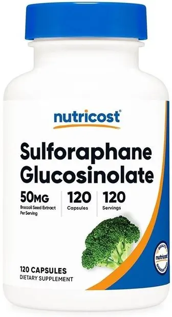 Sulforaphane Glucosinolate, 50 mg, 120 capsule, Nutricost