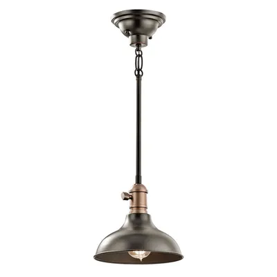 Lampa suspendata Cobson 1 Light Mini Pendant – Olde Bronze