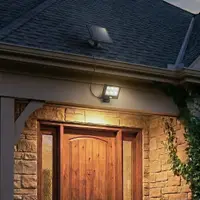 Lampa solară de exterior cu senzor de mișcare, panou solar separat, LED puternic