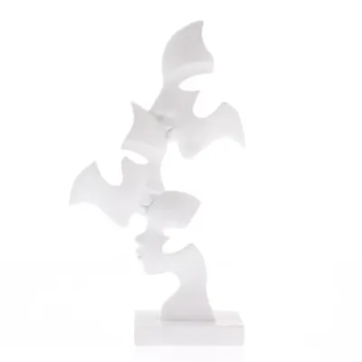 Statueta decorativa abstracta – chipuri in armonie 25 cm