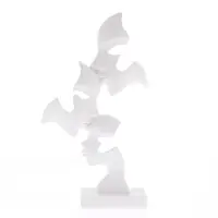 Statueta decorativa abstracta – chipuri in armonie 25 cm