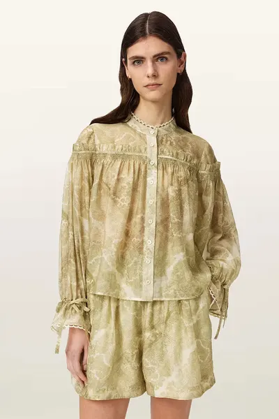 AllSaints cămașă pentru femei, cu lyocell DELPHINE