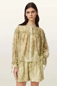 AllSaints cămașă pentru femei, cu lyocell DELPHINE