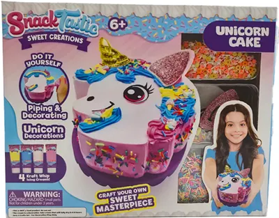 Trusă creativă Felyx Toys Snack Tastic - Bunătăți decorative, tort cu unicorn