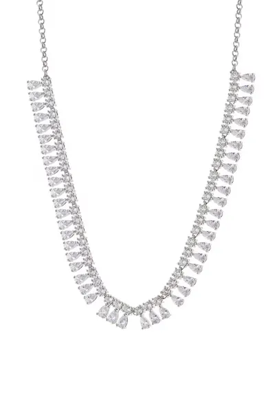 Colier cu cristale zirconia Eleganza - Argintiu