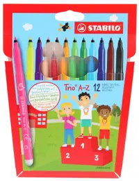 Carioci Stabilo Trio A-Z – 12 culori