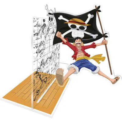 Suport Carti Acrilic One Piece - Luffy with his flag