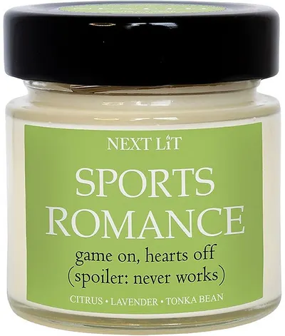 Lumânare parfumată Next Lit Genre Tales - Romance sportiv, 100 g