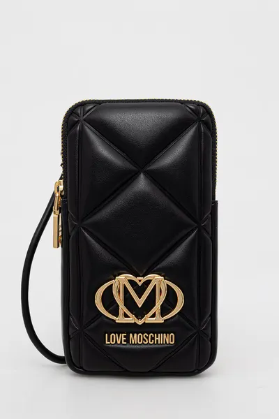 Love Moschino husă pentru telefon pentru femei cu imitație de piele