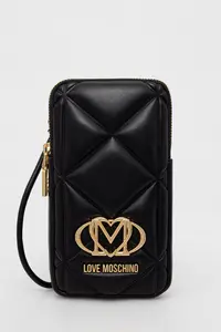 Love Moschino husă pentru telefon pentru femei cu imitație de piele