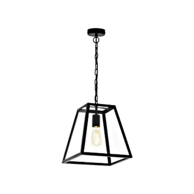 Pendant luminaire Calanna 60W black IP20