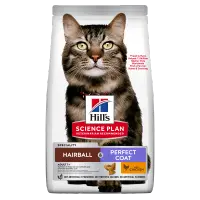 Hrana uscata pisici, Hill's Science Plan Feline Hairball and Perfect Coat, Chicken, 3 kg