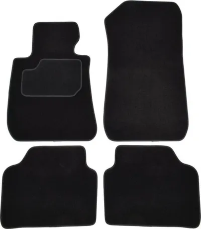 Covorase auto (set, velur, 4 bucati, culoare negru) BMW Seria 3 (E90), 3 (E91), 3 (E92) intre 2004-2013
