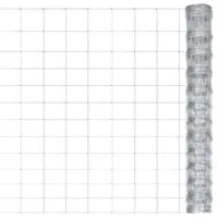 vidaXL Gard de grădină, argintiu, 50x1,25 m, oțel zincat