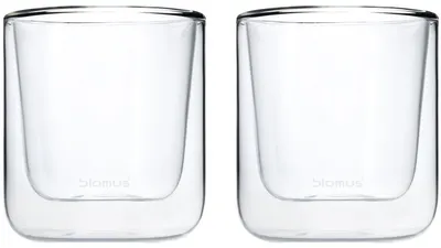 Set 2 pahare de cafea cu pereți dubli Blomus - Nero, 200 ml