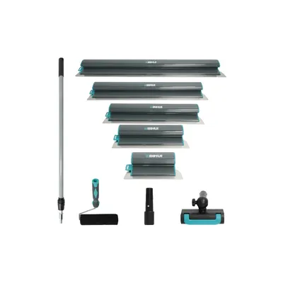 SET de gletiere pentru aplicare glet / tencuieli, 9 piese - Kit complet pentru Finisaje - BIHUI-PTKBK9
