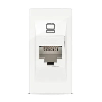 Moda Voice, priza UTP CAT6e 1M, alb, Elbi