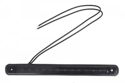 Lumina delimitare stanga dreapta, forma: dreptunghiular, portocaliu fumuriu, LED, inaltime 20,5mm; adancime 10,4mm lungime cablu 240mm, 12 24V (IP6K9K)