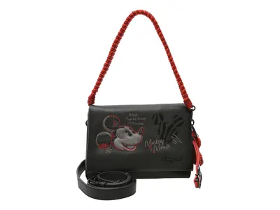 Geanta DESIGUAL neagra, WAXP98, din piele ecologica