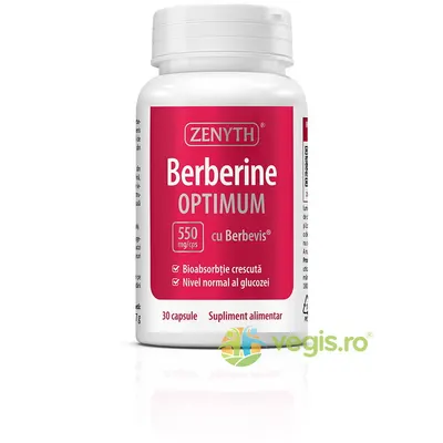 Berberina Optimum cu Berbevis® Extract 550mg 30cps