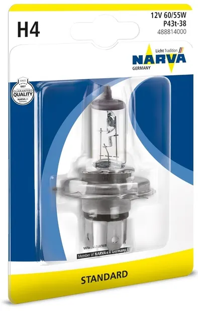 Bec auto NARVA - H4, 12V, 60/55W, P43t-38
