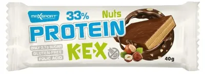Vafă proteică cu alune, 40 g, Maxsport