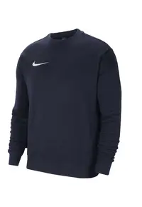 Bluza de trening cu decolteu la baza gatului si monograma - Albastru inchis
