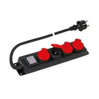 Priza multiplan2P+T-16A-(S31-FRANCO/GERMAN) BLACK 4x2P+E-16A-(GERMAN)