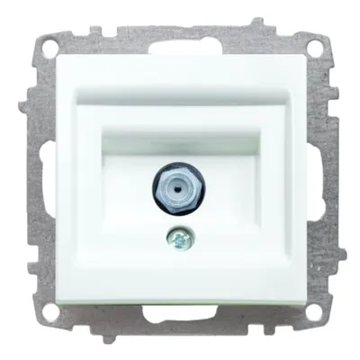 Zena Alb Mecanism Priza Satelit F Conector ST