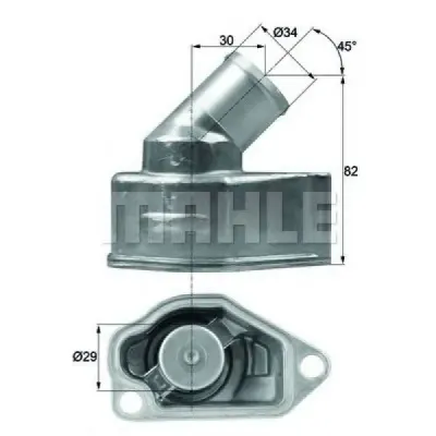 Termostat, lichid racire MAHLE ORIGINAL TI 9 87