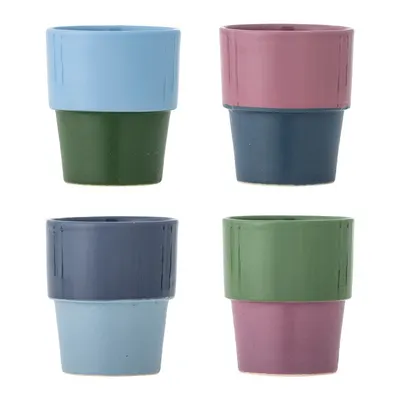 Cești 4 buc. pentru cappuccino din gresie ceramică 150 ml Ewan – Bloomingville