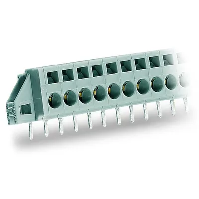 PCB terminal block; 2.5 mm²; Pin spacing 5 mm; 6-pole; CAGE CLAMP®; clamping collar; 2,50 mm²; gray