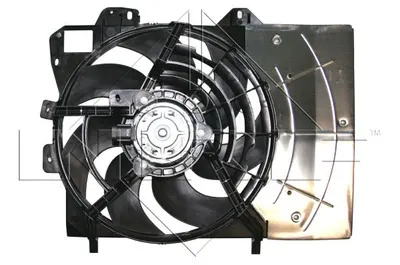 Ventilator radiator (cu carcasa) potrivit DS DS 3; CITROEN C2, C2 ENTERPRISE, C3 C3 ORIGIN III, C3 AIRCROSS II, C3 I, C3 II, C3 PICASSO, C4 CACTUS, C-ELYSEE, DS3 1.0-1.6LPG 02.02