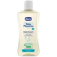 Chicco Baby Moments sampon pentru copii cu o textura usoara de par si de corp