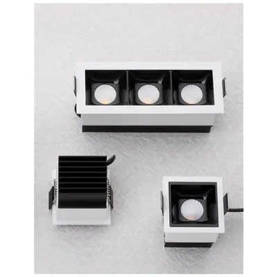 Spot SOREL Alb & Negru Aluminiu LED 14 Wat 20 Volt 350Ma 910Lm 3000K, Beam Angle 45 degrees IP20