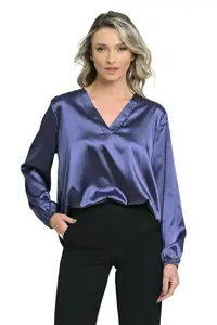 Bluza dama ERT24V258 gri albastrui, Eranthe | marimea L