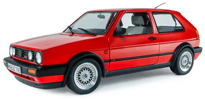Model de colecție SOLIDO Modern : Mașini - Volkswagen Golf 2 GTI G60, Mars Red, 1989