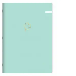 Caiet A5 capsat, 60 file dictando, 70g/mp, coperta soft touch, verde