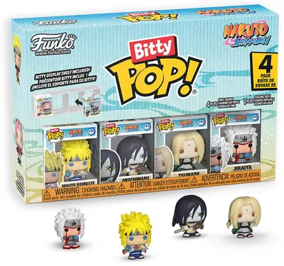 Set de figurine mini Funko Bitty POP! Animation: Naruto Shippuden - 4 Pack (Series 2)