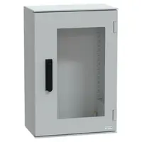 Carcasa montare perete poliester monobloc IP66 647x436x250mm usa cu geam bloc. 3 p.