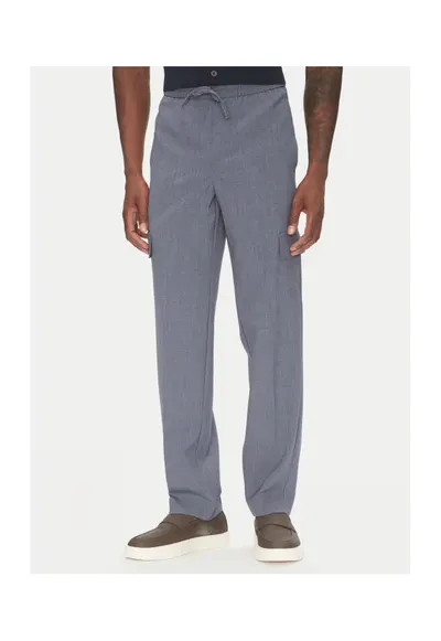 Pantaloni barbati 30-01112A - Poliester reciclat/Viscoza - Albastru - Albastru