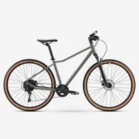 Recondiționate - Bicicletă polivalentă cadru înalt ACTV 500 Verde