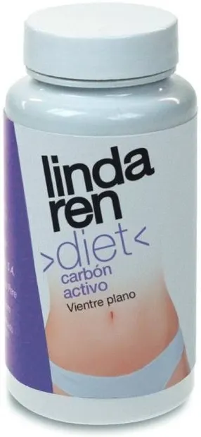 Lindaren Diet Cărbune activ pentru un abdomen plat, 60 capsule, Artesania Agricola